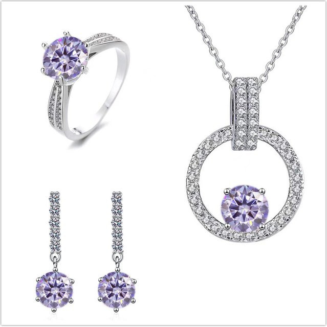BIJOX STORY Schmuck-Set, 925 Silber, Diamant, Zirkonia, Damen - Bild 1