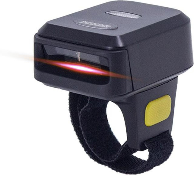 Koogeelife Tragbarer Ring-Barcode-Scanner 1D/2D Handheld-Leser mit Bluetooth und 2,4G Wireless in Schwarz - Bild 1