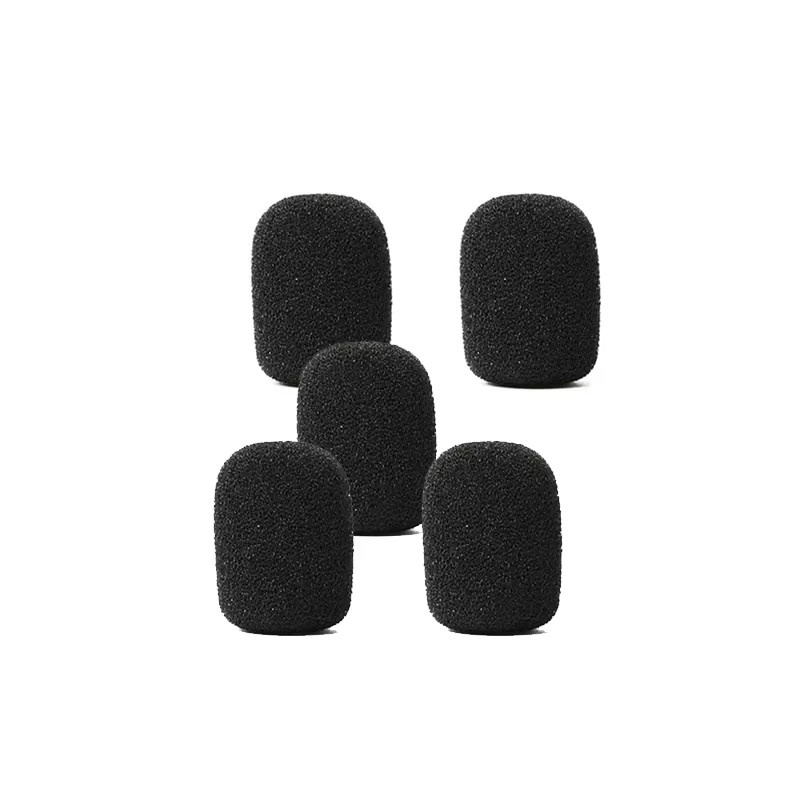 Trig Rain 5-teiliges Set Mikrofonabdeckungen aus Schaumstoff für Headset- und Lavalier-Mikrofone in Schwarz - Bild 4