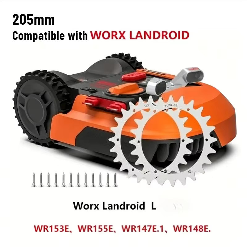 Worx Roboter-Rasenmäher-Spikes Set für Landroid S/M/L aus verzinktem Stahl, Farbe: Silber - Bild 2