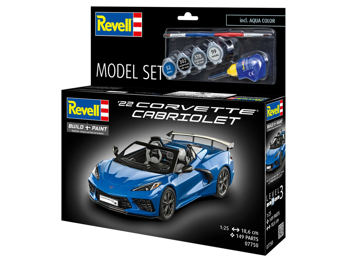Revell Chevrolet Corvette C8 Cabriolet Model Set, 1:25 - Bild 4