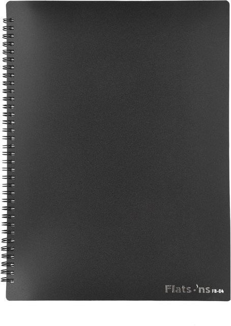 Flatsons FB-04 Notenhalter im A4-Format, 40 Stück, Schwarz - Bild 1
