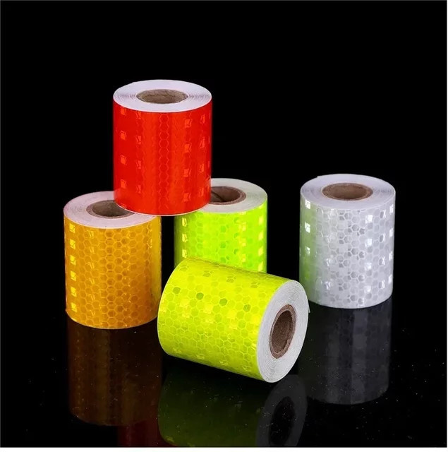 Reflektierendes Klebeband als Sicherheitsaufkleber für Auto, LKW und Anhänger, wasserdicht, Breite: 5 cm, Länge: 3 m, Farben: Rot, Weiß, Orange, Gelb, Blau, Silber - Bild 1