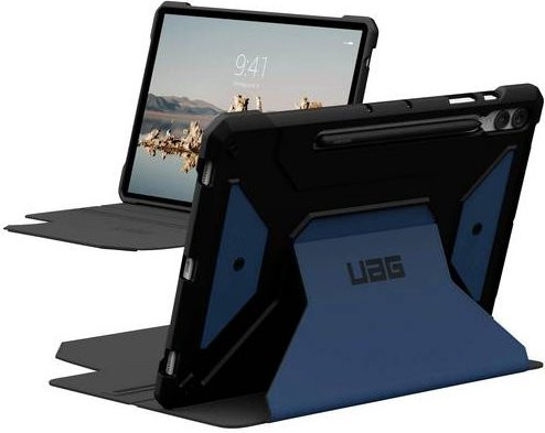 Urban Armor Gear Metropolis SE Case Book Cover für Samsung Galaxy Tab S9+ in Blau - Bild 1