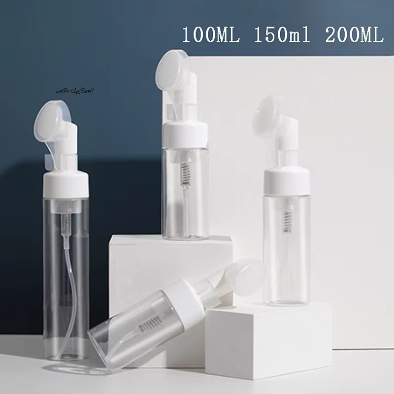 HNKMP Schaumflasche mit Silikon-Bürstenkopf, 100 ml, transparent - Bild 3