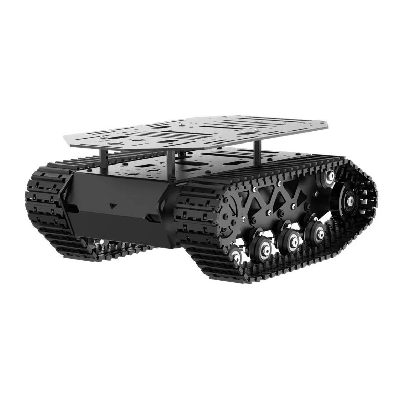 BinHex Roboterauto, Ganzmetall-Tank-Roboter-Kit, Schwarz - Bild 2