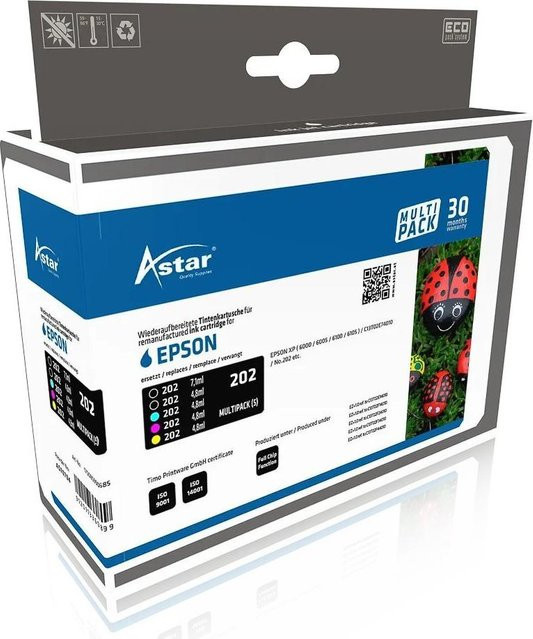 Epson XP6000 Tintenpatronen Set Multicolor T02E74010 mit 5 Patronen (1x 7,1 ml und 4x 4,8 ml) - Bild 1