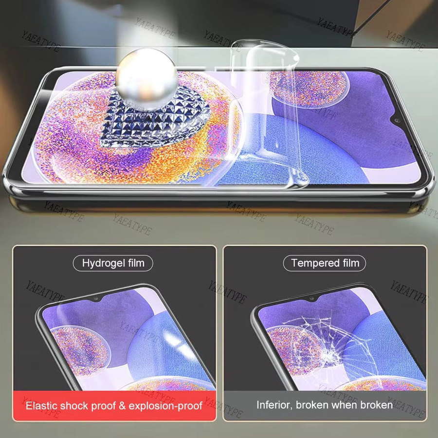 3er-Pack HD Hydrogel Displayschutzfolie für Samsung Galaxy A03 A12 A13 A14 A15 A21S A22 A23 A30 A31 A32 A33 A34 A50 A51 A52 A52S, transparent - Bild 5