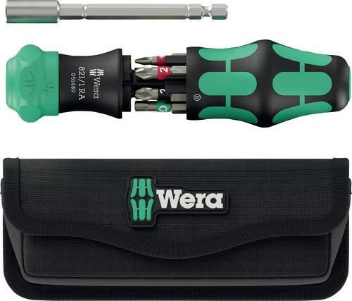 Wera Kraftform Kompakt 28 RA Bit-Schraubendreher Set mit Tasche in Grün - Bild 1