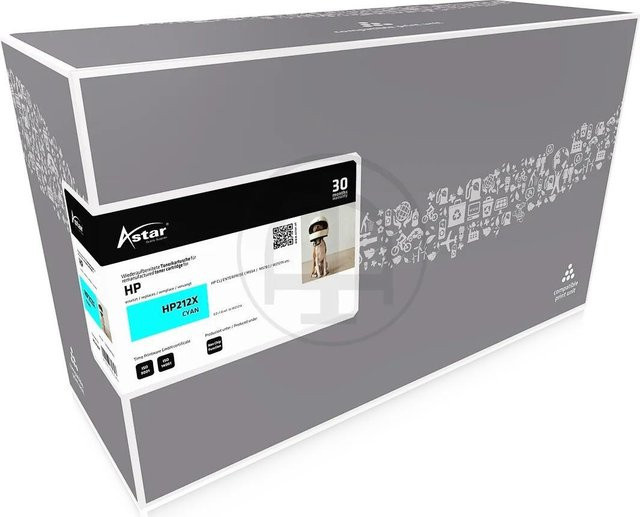 HP W2121X Cyan Toner Cartridge für HP Color LaserJet M554 - Bild 1