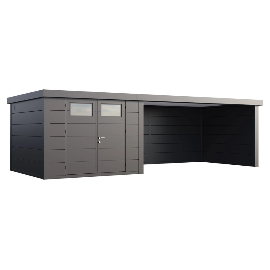 Telluria Gerätehaus Classico in Silberfarben, B/H/T: 812 x 219 x 318 cm - Bild 2