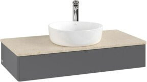 V&B Waschtischunterschrank Antao ohne Frontstruktur, lackiert, B/T/H: 100 x 50 x 19 cm - Bild 1