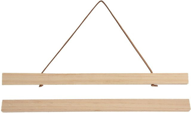 OutsideWorld Holz Posteraufhänger DIY Magnetischer Hängerahmen in Beige - Bild 1