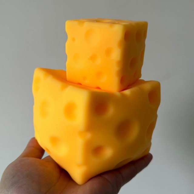 Discover Intime Käse-Fidget-Spielzeug, Entspannungskugel, extragroß - Bild 1