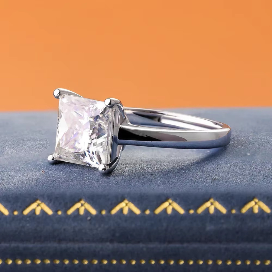 FEOBUR Diamantring Moissanit, 925 Silber, Damen - Bild 3