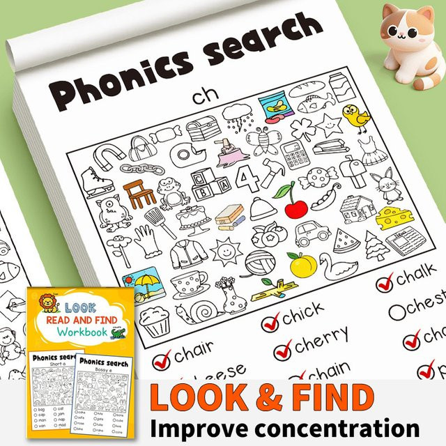 Yligoode Look Find Fun Objektfindungs-Bilderbuch, Pappbilderbuch, bunt - Bild 1