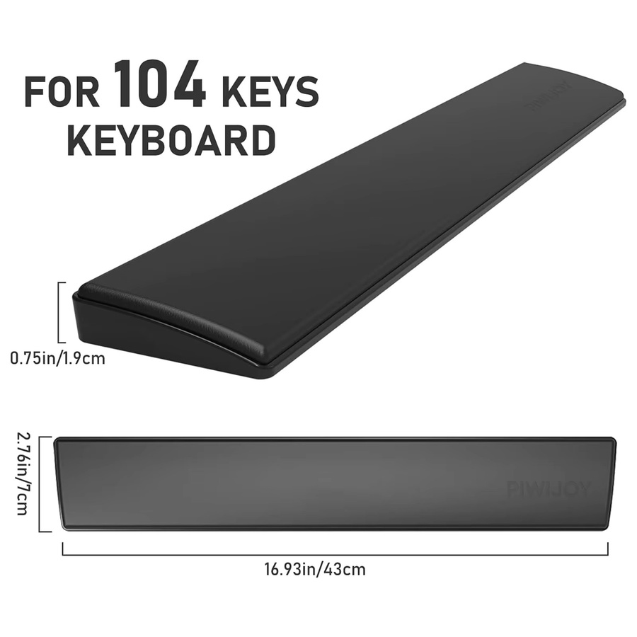 VODOOL Ergonomische Tastatur-Handballenauflage aus Memory-Schaum in Schwarz - Bild 5