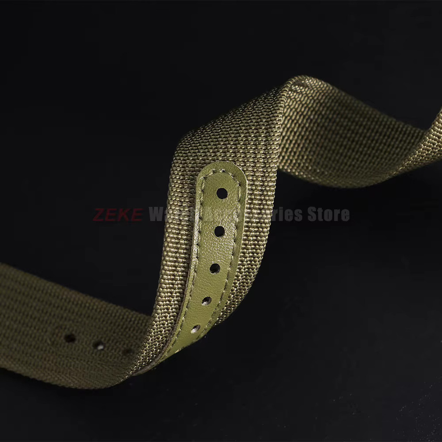 crazyband Uhrenarmband Nylon, Textil/NATO, Schwarz, Herren - Bild 4