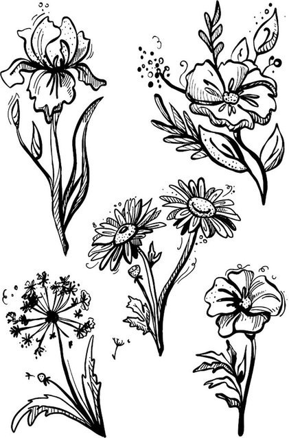 VBS Silikonstempel Blumen - Bild 1