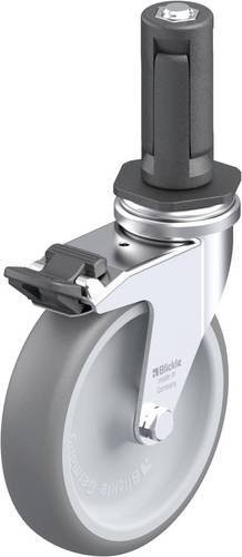 Blickle Apparate-Lenkrolle LRA-TPA 100G-FI-ER03 in Grau und Silber mit 100 mm Rad-Durchmesser und 70 kg Tragfähigkeit - Bild 1