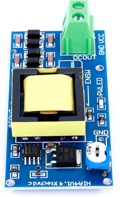 ALLOET Hochspannungs-Aufwärtswandler-Modul 5V-12V auf 300V-1200V DC-DC Boost-Stromversorgungsmodul in Blau mit einstellbarer Leistung - Bild 1