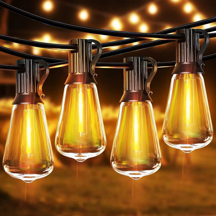 Arbrac ST38 LED-Außenlichterkette wasserdicht und bruchsicher, 2200K Warmweiß, 18m oder 30m Länge - Bild 7