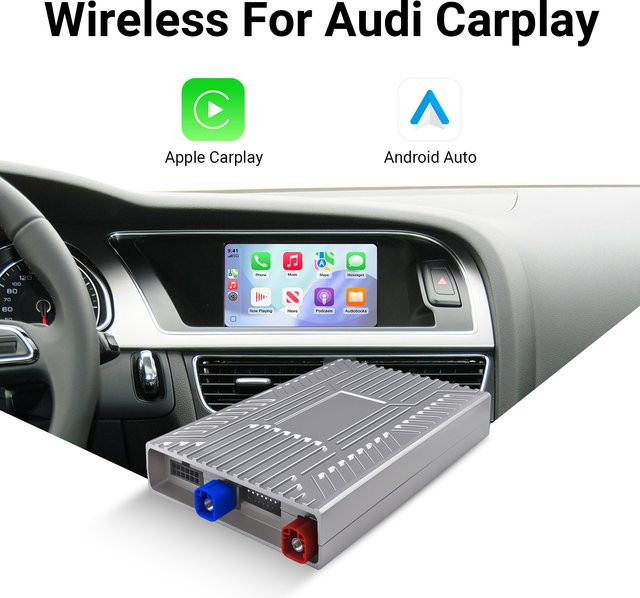LEXXSON Drahtloses CarPlay und Android Auto Retrofit Kit für Audi A4, A5 und Q5 (2009–2016) mit 6,5 Zoll MMI 2G Bildschirm-Upgrade und Wi-Fi - Bild 1