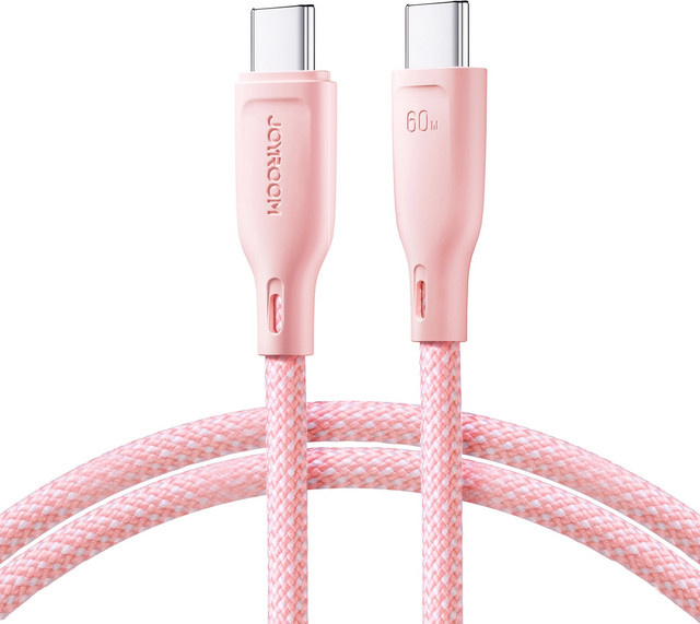Joyroom USB-C Daten- und Ladekabel S-A34, 60W, Pink, 1m - Bild 1