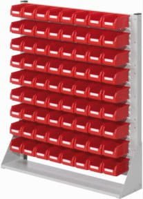 Kappes Systemeinheit RasterPlan Gr. 3 einseitig Mod. 33 in Grau und Rot aus Kunststoff, B/T/H: 110 x 100 x 24 cm - Bild 1
