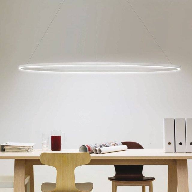 Nemo Lighting Ellisse Major Uplight LED-Pendelleuchte in Weiß mit warmweißem Licht (3000K) - Bild 1