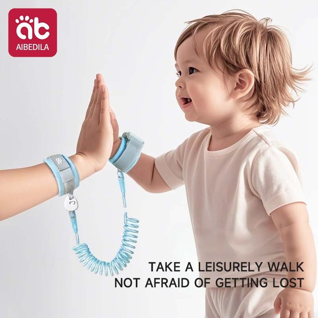 AIBEDILA Anti-Verlust-Armband für Kinder und Babys mit Schlüsselverschluss und 1,5 m Sicherheitsseil - Bild 1