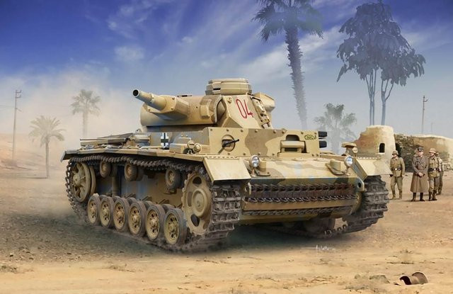 Academy Panzer III Ausf. N, Afrika Korps, Fahrzeug - Bild 1