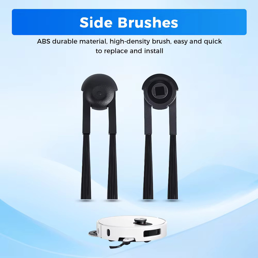 WINDNINJA Seitenbürste für Xiaomi Mijia M40S OV31CN und Mijia H40 OV51 Roboter-Staubsauger Ersatzteile, Schwarz - Bild 2