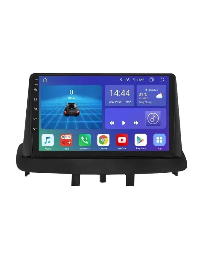 OSSURET Android Autoradio für Renault Megane 3 2008-2014 mit 9 Zoll Touchscreen, GPS, Wi-Fi und Wireless Carplay, Schwarz - Bild 4