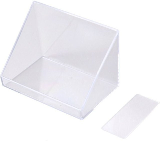 Yiran Furniture Faltbares Schuhregal zur Wandmontage in Weiß und Transparent für Badezimmer, Schlafzimmer und Wohnzimmer - Bild 1