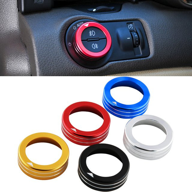 Beinuli Scheinwerfer Schalter Dekoration Ring Trim Abdeckung für Opel Corsa E, F, Insignia A, Mokka, Astra J, K, Zafira C, GTC, OPC und Adam sowie Meriva - Bild 1