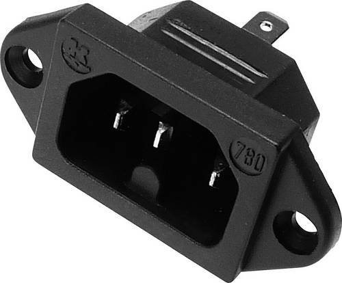 Kaiser Martin 780/sw Warmgeräte-Steckverbinder 780 Stecker, Einbau vertikal, 2 + PE, 10A, Schwarz - Bild 1