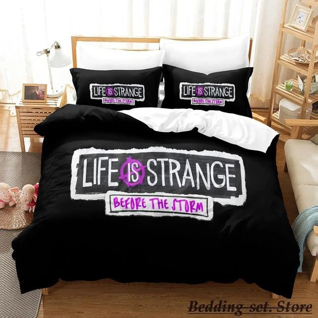 Life Is Strange True Colors Bettwäscheset aus Mikrofaser, Schwarz, B/H: 70 x 133 cm - Bild 1