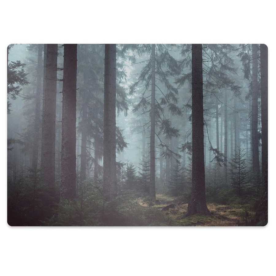 Tulup Bodenschutzmatte Nebelwald Teppich für Bürostühle, Blau/Mehrfarbig, B: 140 cm, T: 100 cm - Bild 2