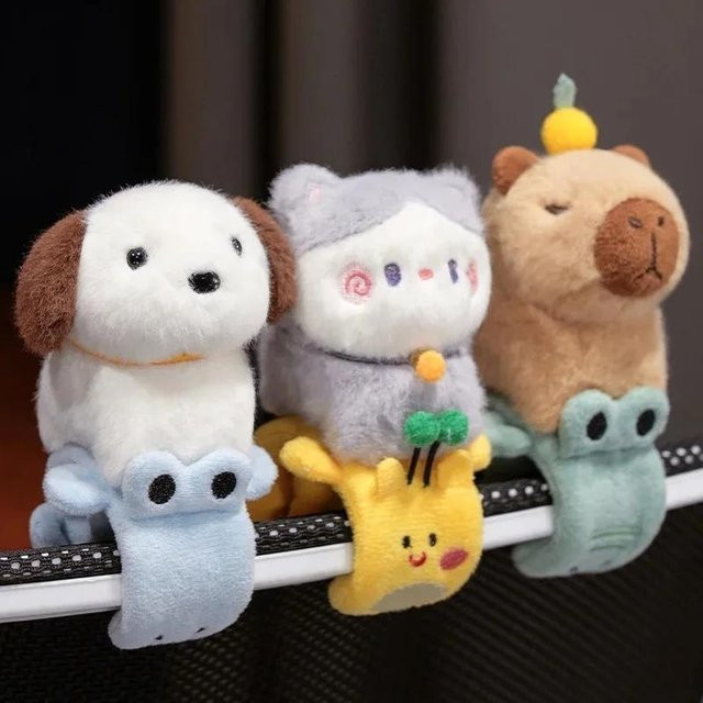 Yiran toy Capybara Slap Snap Wrap, Plüschtier Armband, Kawaii - Bild 1