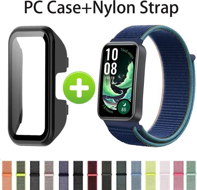Huawei Uhrenarmband Nylon, Schwarz, Unisex - Bild 1