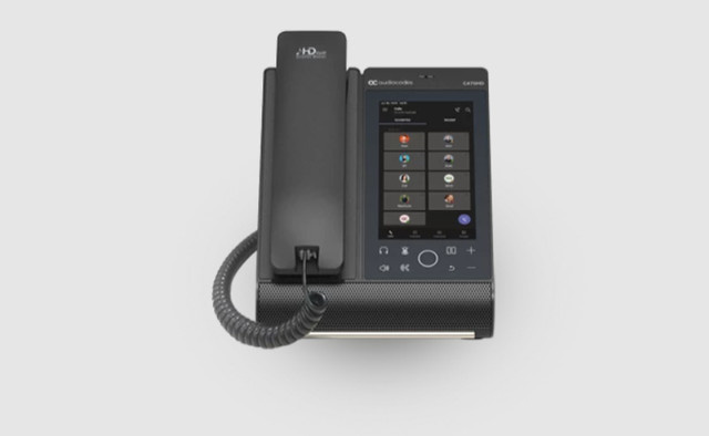 AudioCodes TEAMS-C470HD-DBW IP-Telefon in Schwarz mit 5,5 Zoll Display, Bluetooth, USB-C und Ethernet/LAN - Bild 1