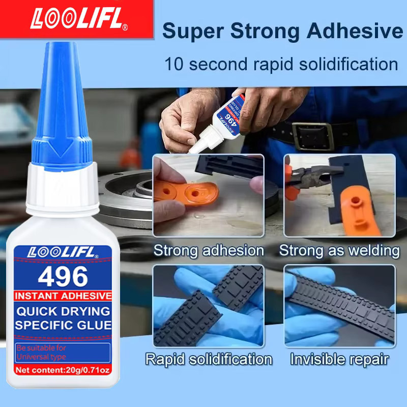 LOOLIFL Sofortkleber Universeller Cyanacrylat-Superkleber für Metall und Kunststoff, 20 g - Bild 4