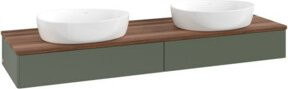 V&B Waschtischunterschrank Antao ohne Frontstruktur in Grau lackiert B: 160 cm, T: 50 cm - Bild 1