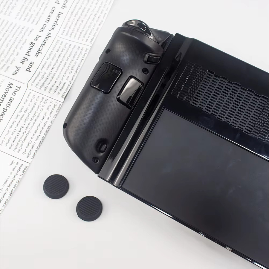 Stoßfeste Schutzhülle aus PC mit 4 Daumengriff-Kappen für Lenovo Legion Go in Schwarz - Bild 6