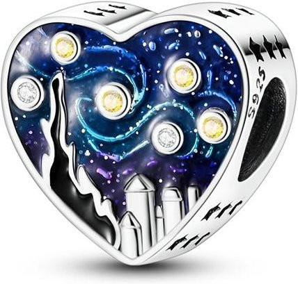 Charm 925 Silber, Perle, Zirkonia, Damen - Bild 1