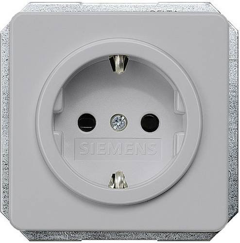 Siemens Steckdose Delta Schalterprogramm in Silber - Bild 1