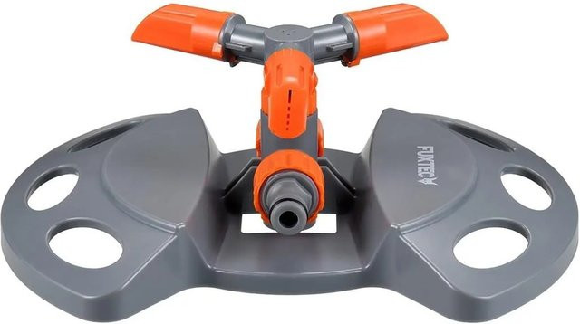 FUXTEC 3-Arm-Kreisregner FX-3AKRG1 in Orange mit 3/4 Zoll Anschluss - Bild 1