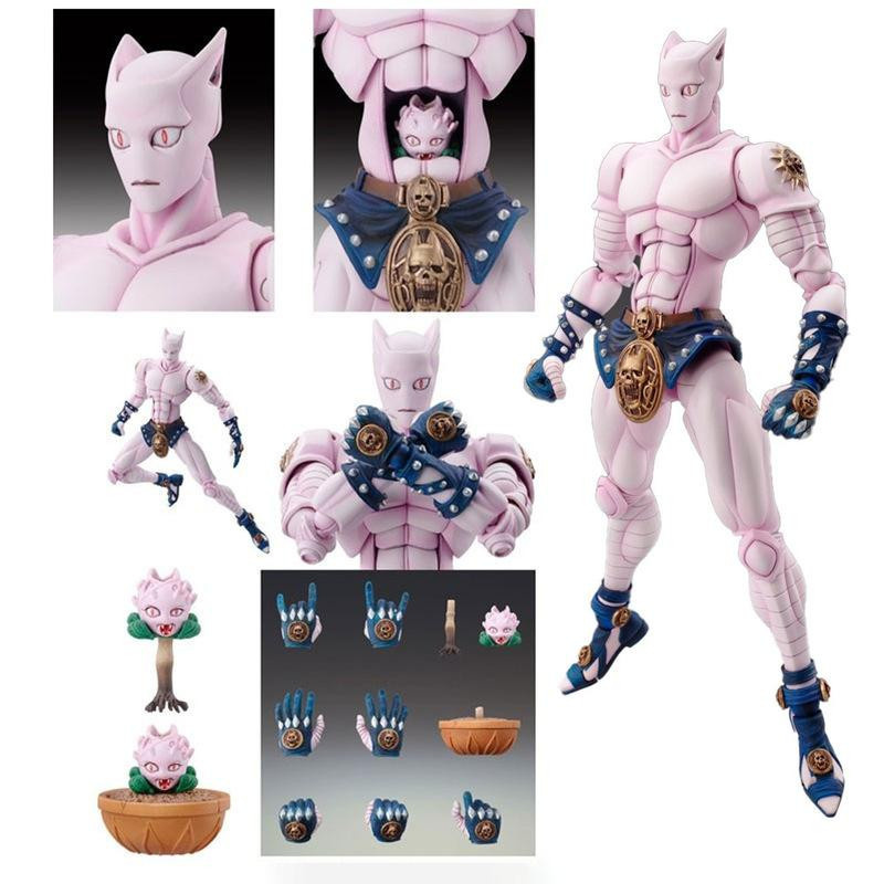 Yiran toy 1 Jojo's Bizarre Adventure Killers Queen Actionfigur weiß Rosa - Bild 3