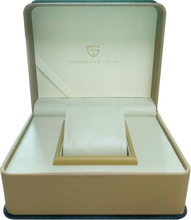 Pagani Design Uhrenbox, PU-Leder, Grün, Unisex